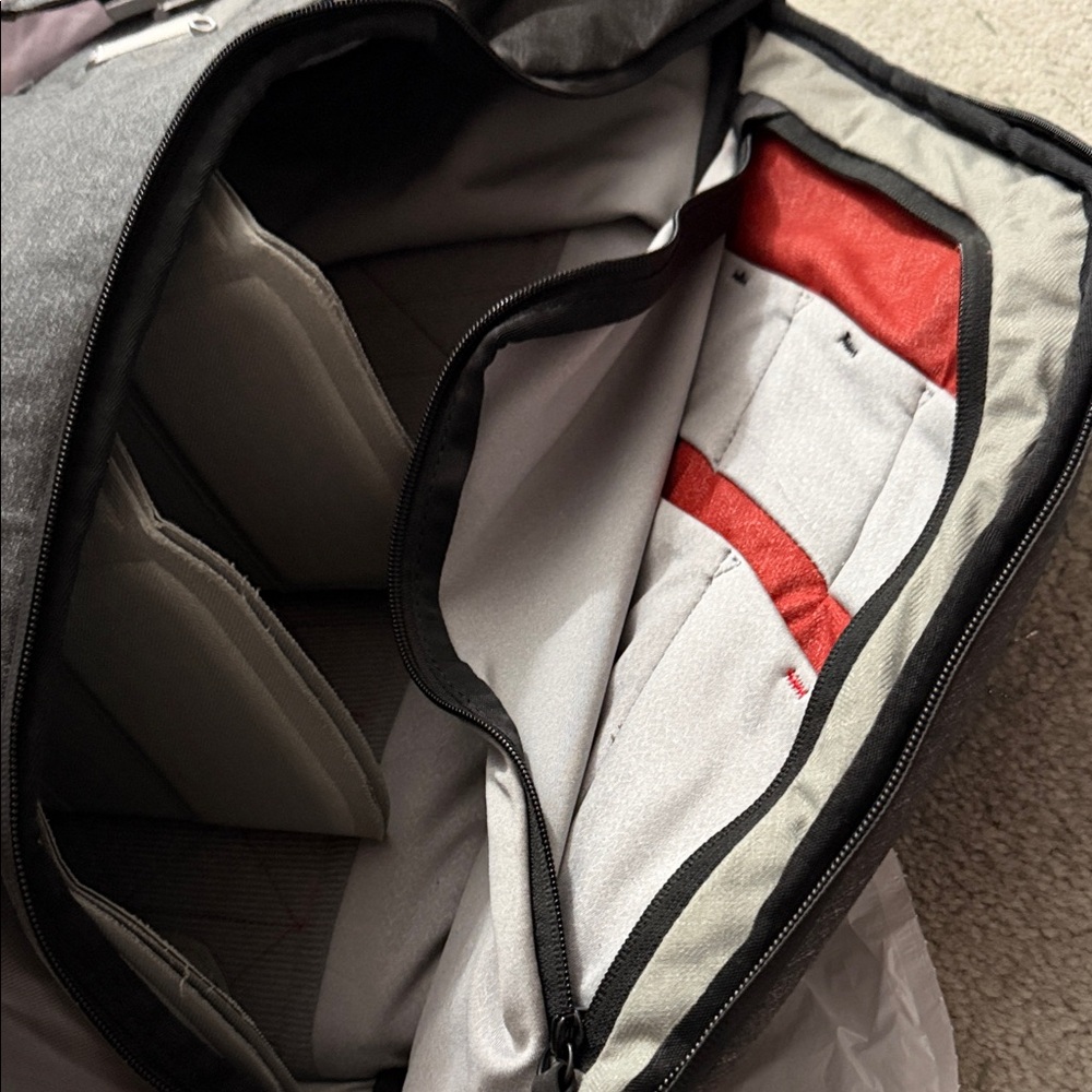 Men's Sleek Dark Gray Backpack - Picture 7 of 10